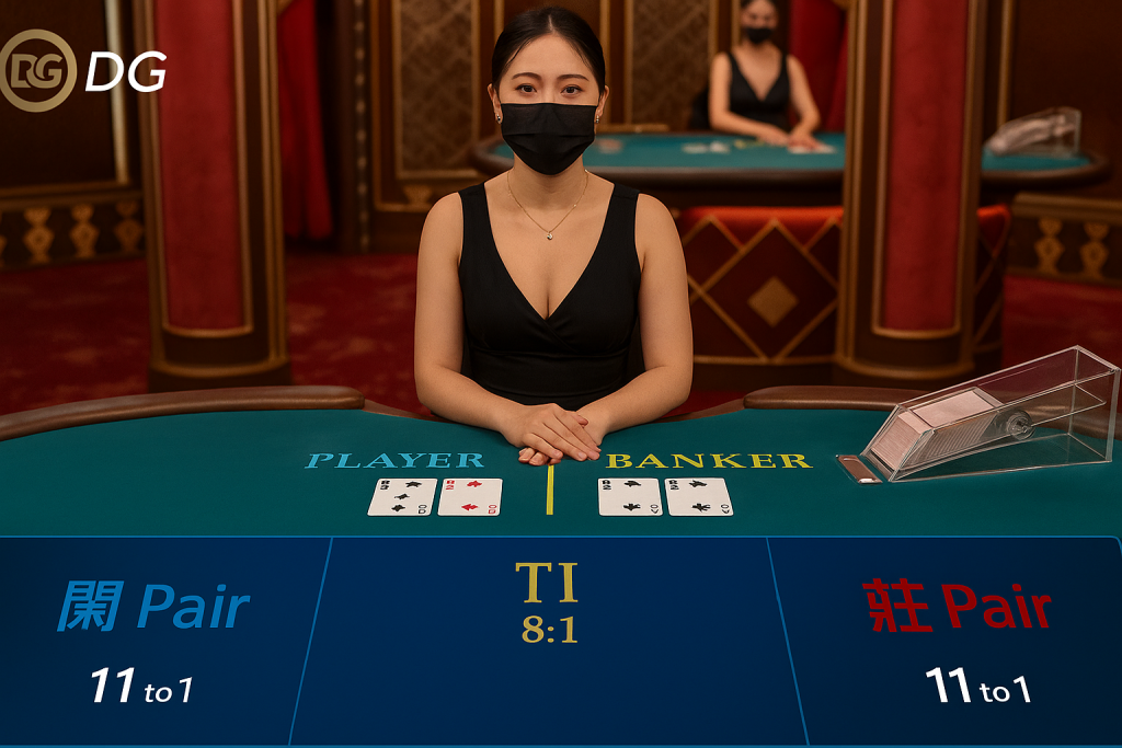 DG百家樂遊戲介面圖