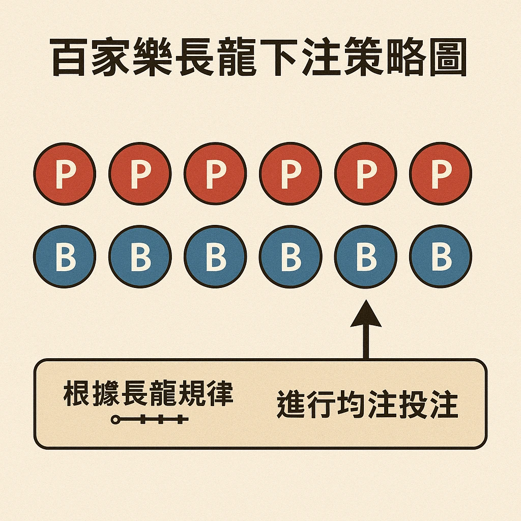 百家樂長龍下注策略圖